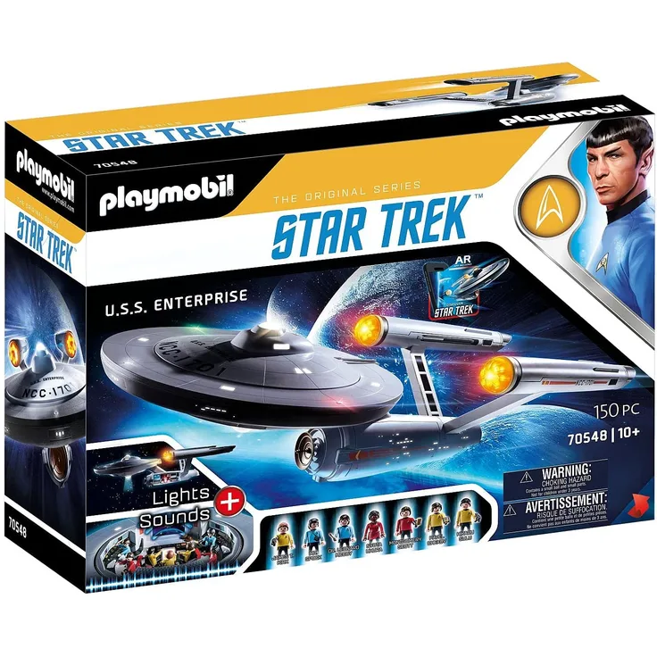 PLAYMOBIL StarTrek 70548 'U. S. S. Enterprise NCC-1701', 150 Teile, ab 10 Jahren