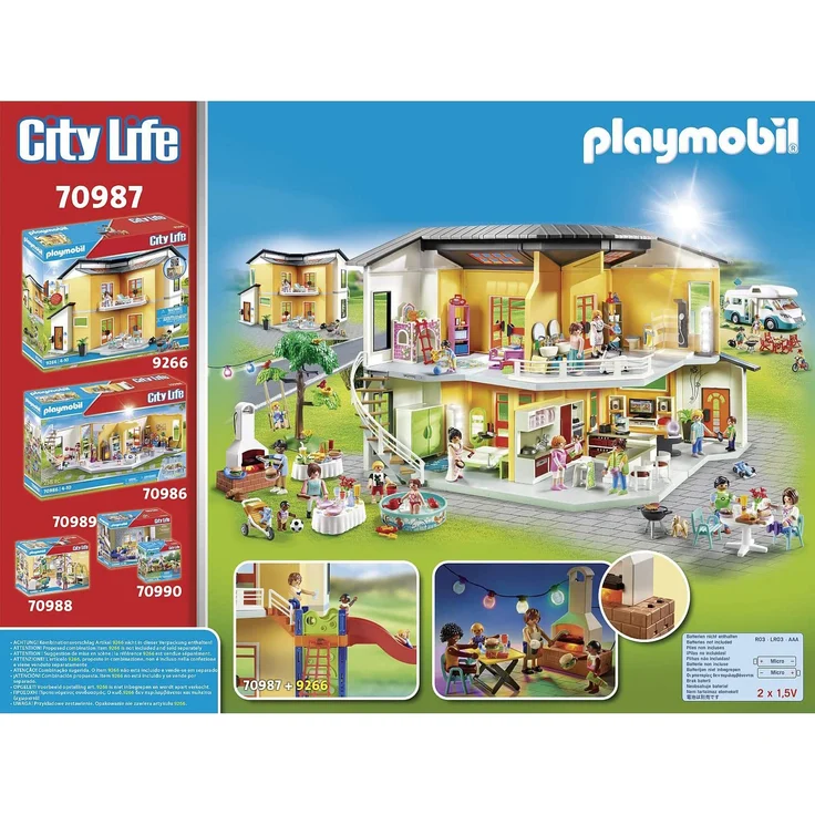 Playmobil City Life 70987 'Poolparty mit Rutsche', 159 Teile, ab 4 Jahren – Bild 3