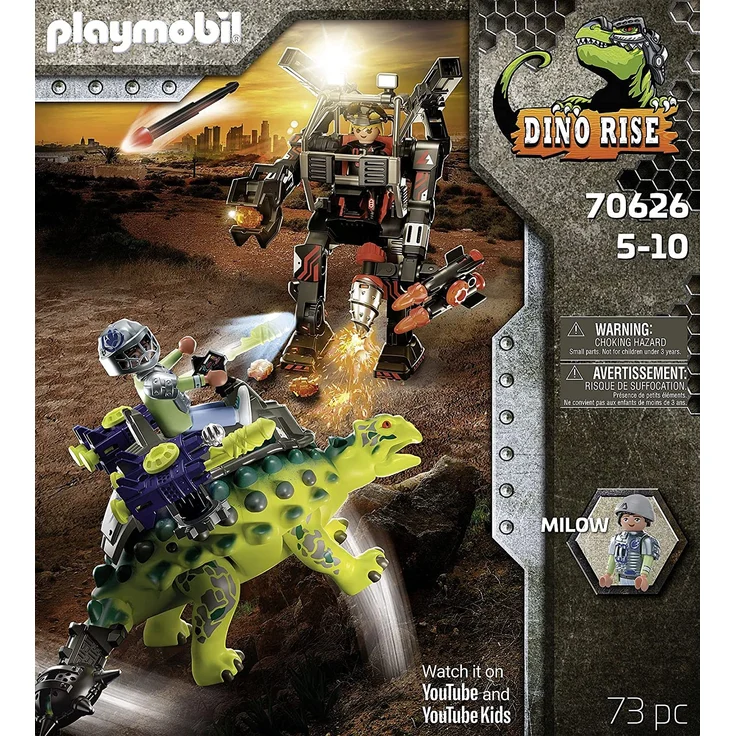 Playmobil Dino Rise 70626 'Saichania: Abwehr des Kampfläufers', 73 Teile, ab 5 Jahren – Bild 4
