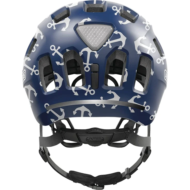 Abus 'Youn-I 2.0' Kinderfahrradhelm blue anchor matt/shiny, Kopfumfang 48-54 cm, mit integriertem LED-Rücklicht – Bild 3