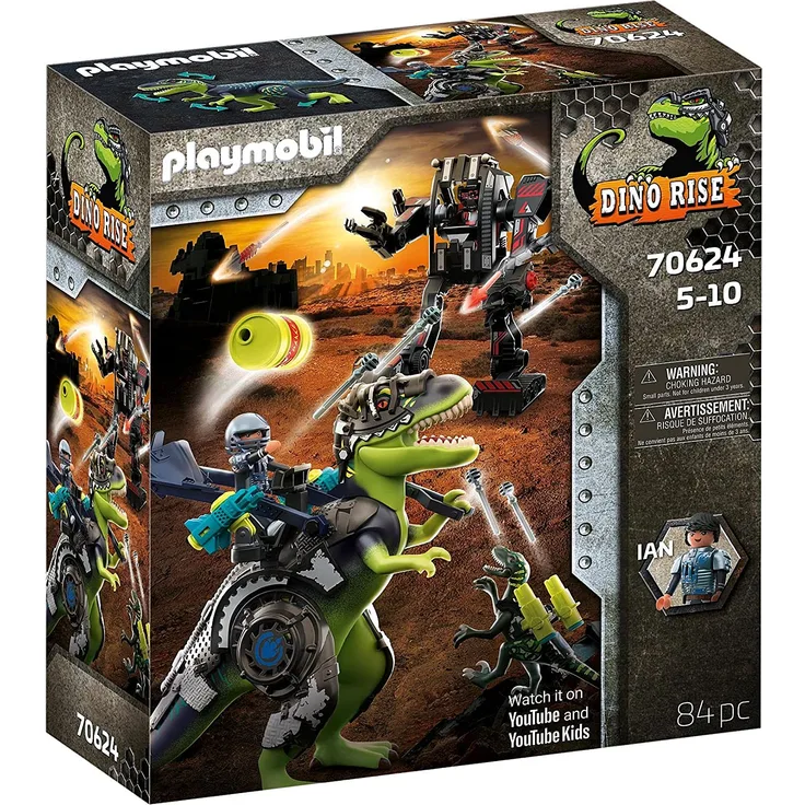 Playmobil Dino Rise 70624 'T-Rex: Gefecht der Giganten', 84 Teile, ab 5 Jahren