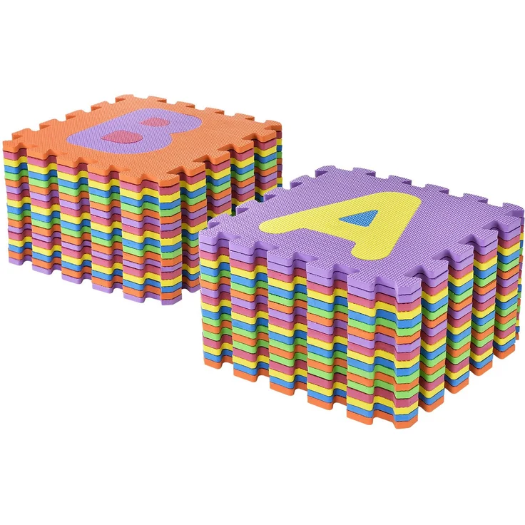 Juskys 'Kinder Puzzlematte Kim', 36 Teile, mit Buchstaben A-Z & Zahlen 0-9, rutschfest & abwischbar, ab 10 Monate, Eva Schaumstoff – Bild 9