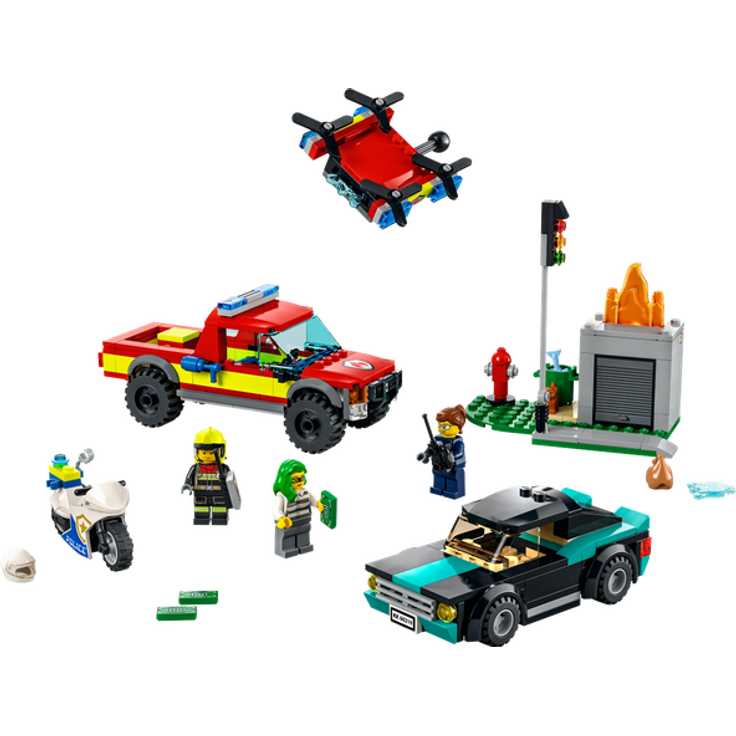 LEGO City 60319 'Löscheinsatz und Verfolgungsjagd', 295 Teile, ab 5 Jahren – Bild 2