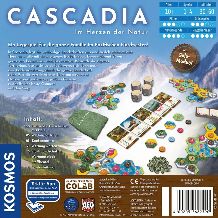KOSMOS 'Cascadia - Im Herzen der Natur', 1-4 Spieler, ab 10 Jahren, Spiel des Jahres 2022 - Preisvergleich – Bild 2