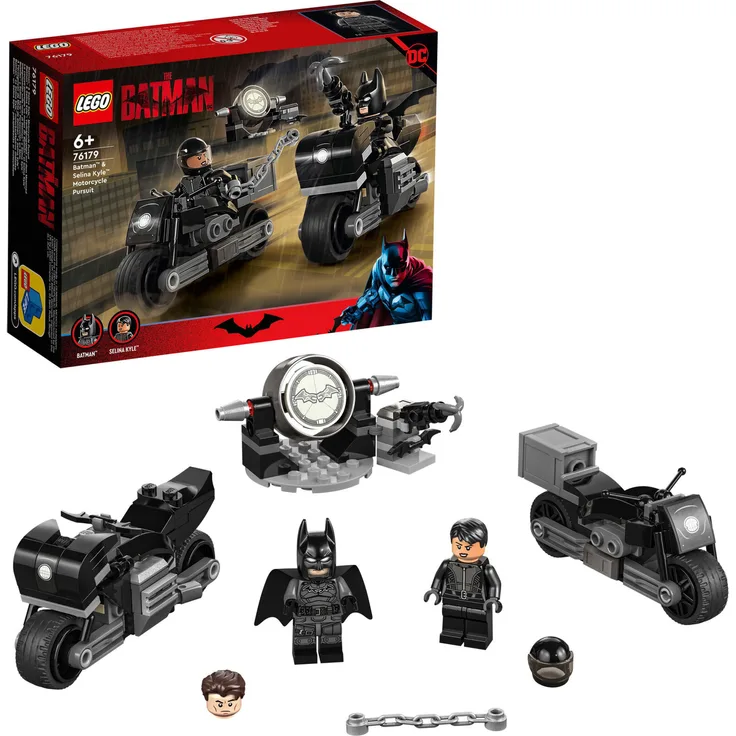 LEGO DC 76179 'Batman & Selina Kyle: Verfolgungsjagd auf dem Motorrad', 149 Teile, ab 6 Jahren