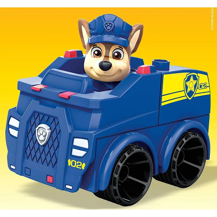 Mega Bloks Paw Patrol 'Chase´s Polizei Fahrzeug' Klemmbausteine, ab 3 Jahren, 10 Teile – Bild 3