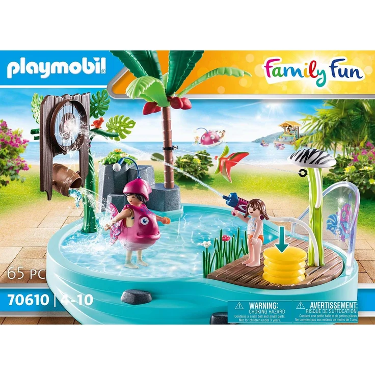 Playmobil Family Fun 70610 'Spaßbecken mit Wasserspritze', 65 Teile, ab 4 Jahren – Bild 3