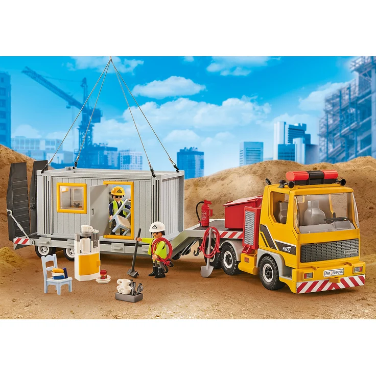 PLAYMOBIL 9898 'Tieflader mit Container', ab 4 Jahren – Bild 1