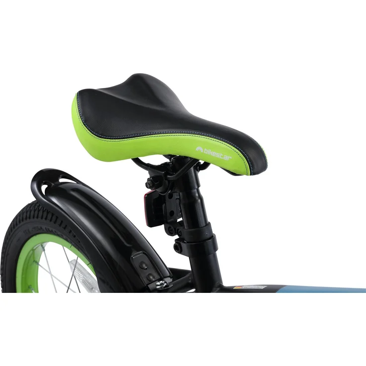 Bikestar Kinderfahrrad, 1 Gang, 14 Zoll, schwarz/grün – Bild 3