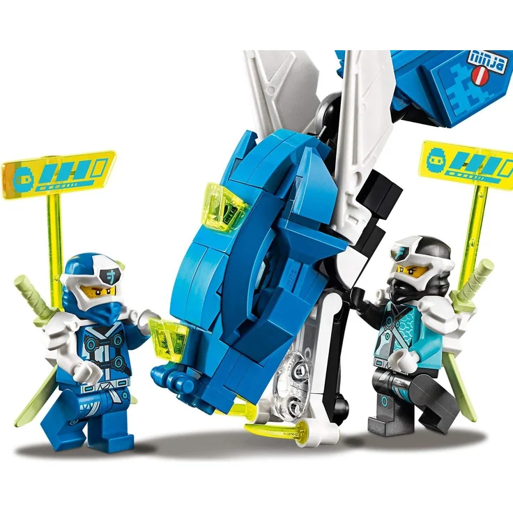 LEGO NINJAGO 71711 'Jays Cyber-Drache', 518 Teile, ab 8 Jahren, Mech, inkl. Minifiguren Digi Jay, Digi Nya, Unagami, Hausner und Richie – Bild 4