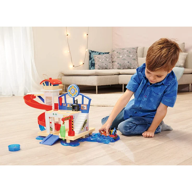 Simba 'Sam Neue Wasserwacht', ab 3 Jahren, mit Hubschrauberlandeplatz, Hovercraft, Rutsche und 2 verschiedenen Sounds, inkl. Figur Jodie und zahlreichem Zubehör – Bild 11