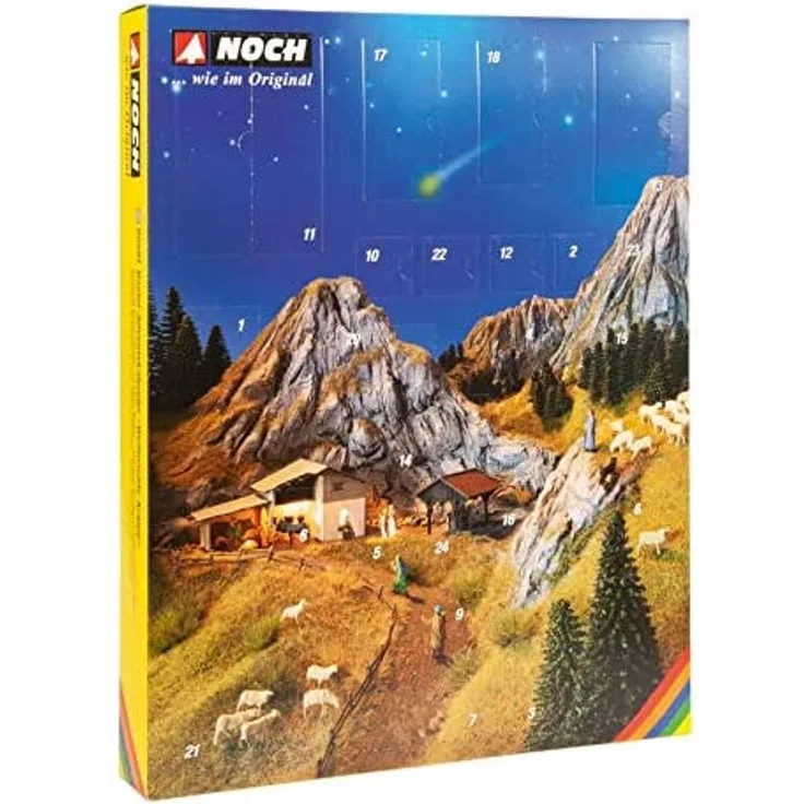 Noch 65591 Bastel-Adventskalender “Weihnachts-Krippe” H0