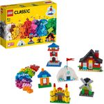 LEGO Classic 11008 'Bausteine - bunte Häuser', 270 Teile, ab 4 Jahren, Spielzeug für Vorschulkinder mit 6 einfachen Modellen