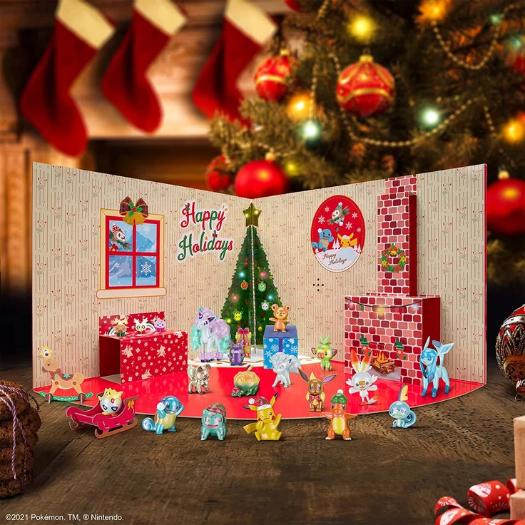 Pokemon Deluxe Adventskalender Holiday 2021 Calendar Feiertagskalender 24 Türen / 46 Teile – Bild 7