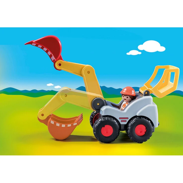 Playmobil 1.2.3 70125 'Schaufelbagger', 6 Teile, ab 1,5 Jahren - Preisvergleich – Bild 5