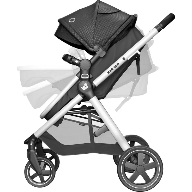 Maxi-Cosi 'Zelia 2' Kombikinderwagen 2 in 1 Essential Black inkl. integrierter Babywanne – Bild 4