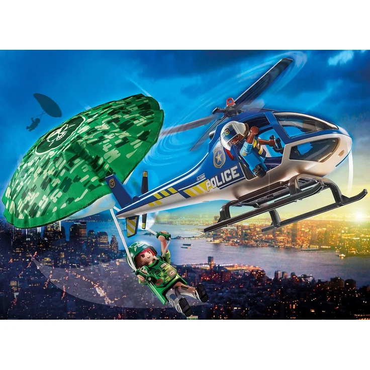 Playmobil City Action 70569 'Polizei-Hubschrauber: Fallschirm Verfolgung', 19 Teile, ab 4 Jahren – Bild 2