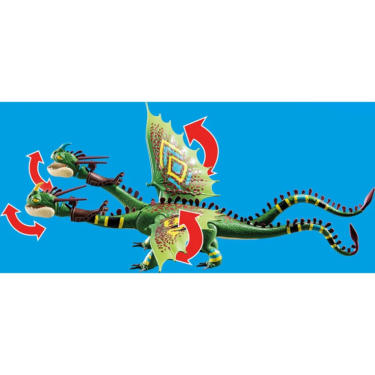 PLAYMOBIL Dragons 70730 'Dragon Racing: Raffnuss und Taffnuss mit Kotz und Würg' 30 Teile, ab 4 Jahren – Bild 4
