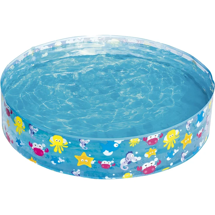 Bestway 'Fill'N Fun Planschbecken "Sparking Sea"', 122 x 25 cm, ab 2 Jahren, kein Aufblasen notwendig – Bild 2