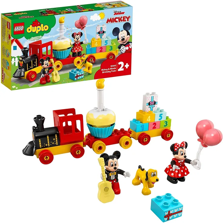 LEGO DUPLO Disney Junior 10941 'Mickys und Minnies Geburtstagszug', 22 Teile, ab 2 Jahren