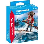Playmobil Special Plus 70598 'Pirat mit Floß und Hammerhai', 6 Teile, ab 4 Jahren