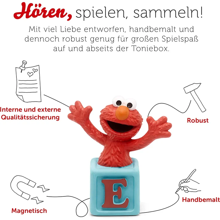 Tonies Sesamstraße 'Elmos Mitmachmusik', Hörfigur mit 40 Minuten Spielzeit, ab 3 Jahren – Bild 4