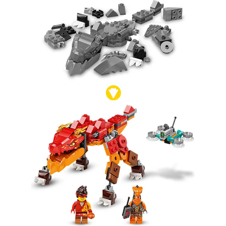 LEGO NINJAGO 71762 Kais Feuerdrache EVO', 204 Teile, ab 6 Jahren – Bild 3