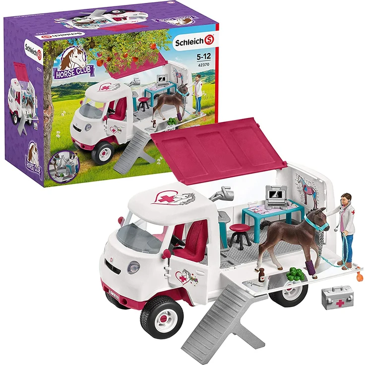 Schleich 'Horse Club' 42370 Mobile Tierärztin mit Hannoveraner Fohlen, ab 5 Jahren - Preisvergleich – Bild 1