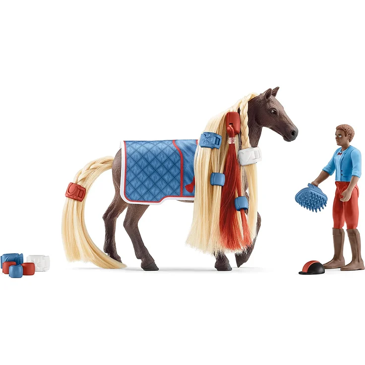 schleich Horse Club 42586 'Leo & Rocky', 18 Teile, ab 5 Jahren – Bild 1