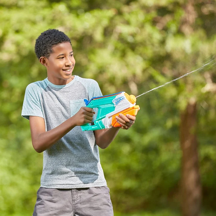Nerf Super Soaker 'Splash Mouth' Wasserblaster, mit 0,5 Liter Wassertank, zwei Spritzmodi, Wasserstrahl und Splash-Attacke, ab 6 Jahren – Bild 7