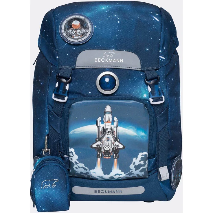 BECKMANN 'Schulrucksack Set Classic Space Mission', 6-teilig, 22 Liter, 940 g, blau – Bild 2