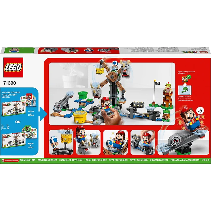 LEGO Super Mario 71390 'Reznors Absturz - Erweiterungsset', 862 Teile, ab 8 Jahren – Bild 3