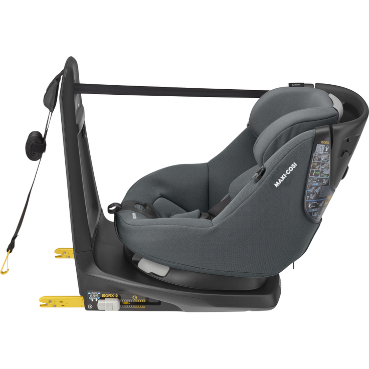 Maxi-Cosi 'AxissFix' Autokindersitz in Authentic Graphite, 9 bis 18 kg (Gruppe 1), inkl. Isofix Base, 360° drehbar – Bild 9