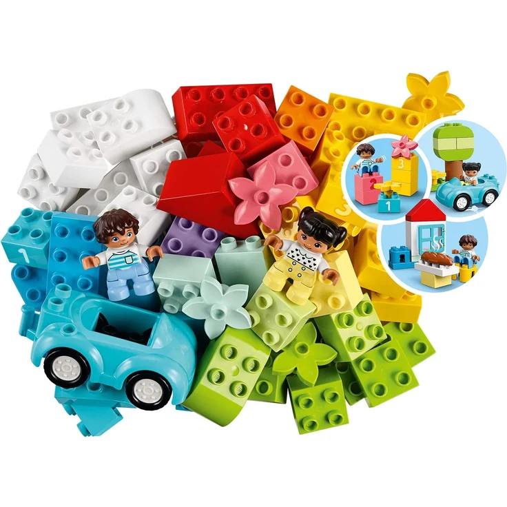 LEGO DUPLO 10913 'Steinebox', 65 Teile, ab 18 Monaten, Bauset mit Aufbewahrungsbox, Lernspielzeug für Kleinkinder – Bild 3
