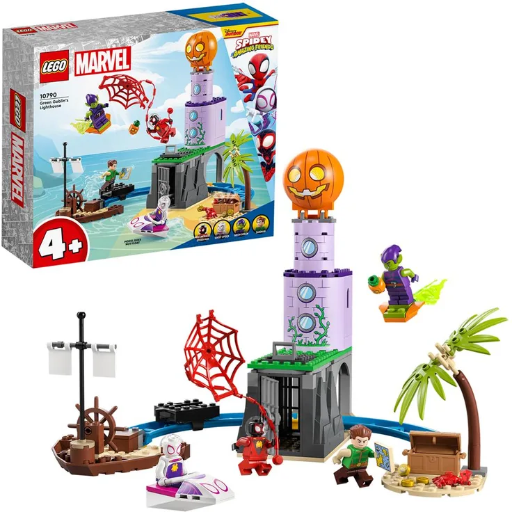 LEGO Spider-Man 10790 'Spideys Team an Green Goblins Leuchtturm', 149 Teile, ab 4 Jahren