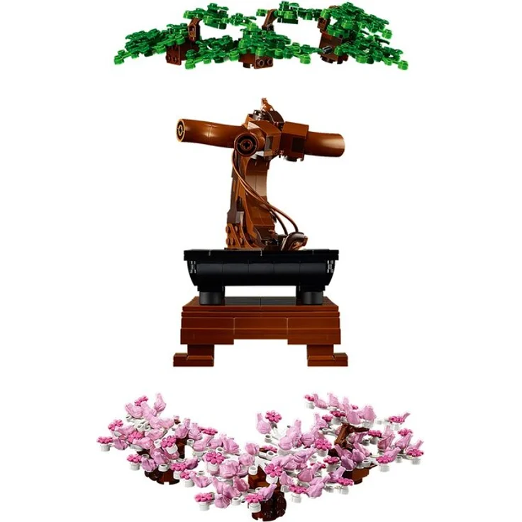 LEGO Icons 10281 'Bonsai Baum', 878 Teile, ab 18 Jahren, inkl. klassischen grünen Blättern und rosafarbenen Kirschblüten – Bild 7