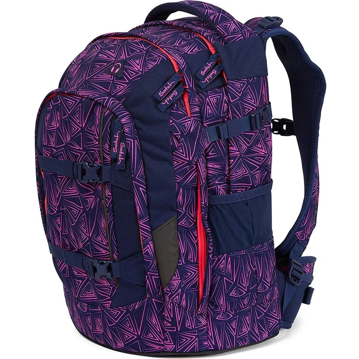 Satch Pack 'Pink Bermuda' Schulrucksack, 2020, 30 Liter, 1,2 kg, blau/neon/pink – Bild 2