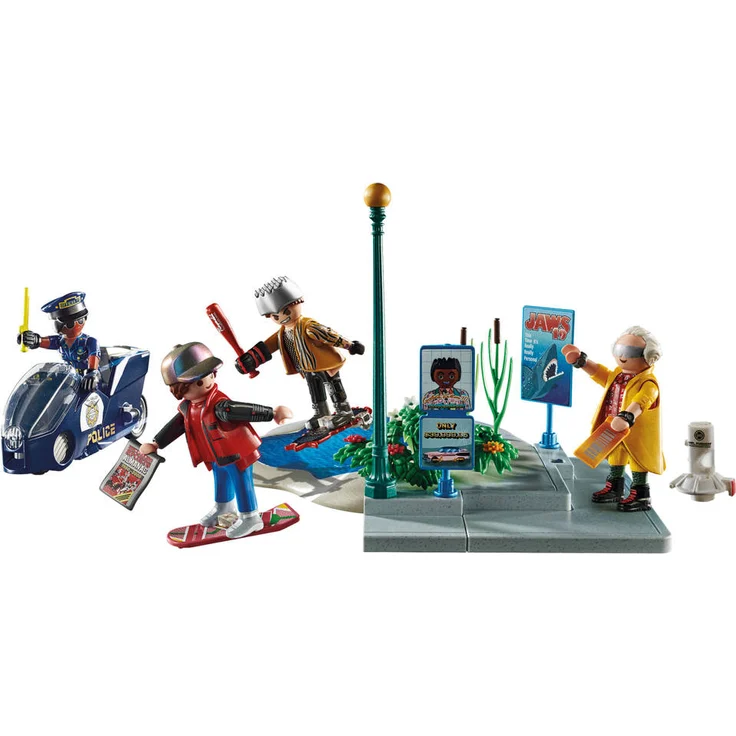 PLAYMOBIL Back to the Future 70634 'Back to the Future Part II Verfolgung mit Hoverboard', 80 Teile, ab 5 Jahren – Bild 2