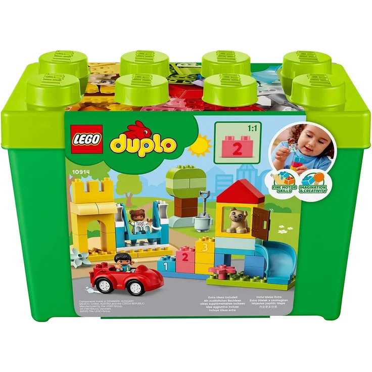 LEGO DUPLO 10914 'Deluxe Steinebox', 85 Teile, ab 18 Monaten, Bauset mit Aufbewahrungsbox, erstes Steine-Lernspielzeug für Kleinkinder – Bild 5