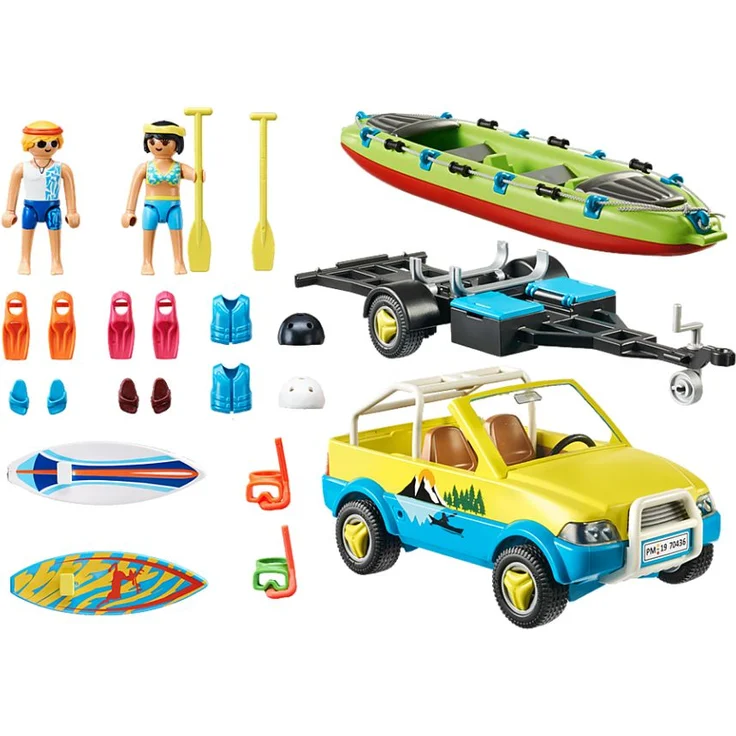 Playmobil Family Fun 70436 'Strandauto mit Kanuanhänger', 88 Teile, ab 4 Jahren – Bild 2