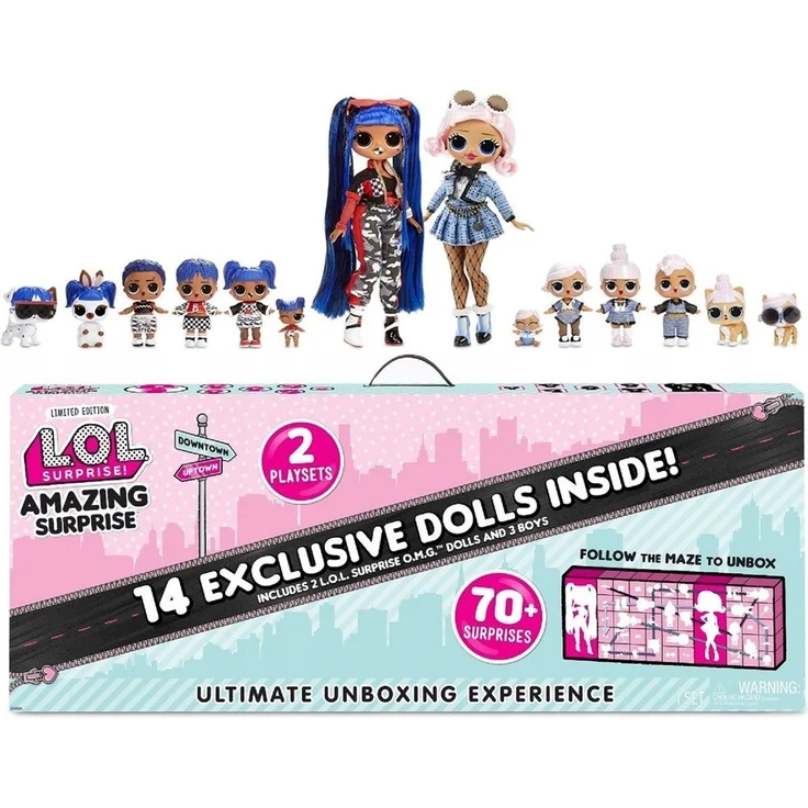 L.O.L. Surprise! 'Amazing Surprise' Spielset, 14 LOL Surprise Figuren, zahlreiche weitere Überraschungen und Accessoires, ab 6 Jahren – Bild 1