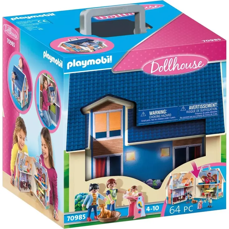 Playmobil Dollhouse 70985 'Mitnehm Puppenhaus', 64 Teile, ab 4 Jahren