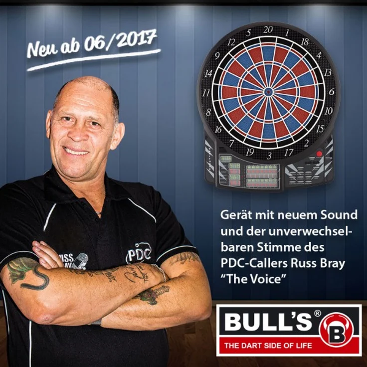 BULLS 'Dartforce' Elektronische Dartscheibe, inkl. Darts, 61 x 51 cm, 41 Spiele mit 183 Variationen, schwarz – Bild 3