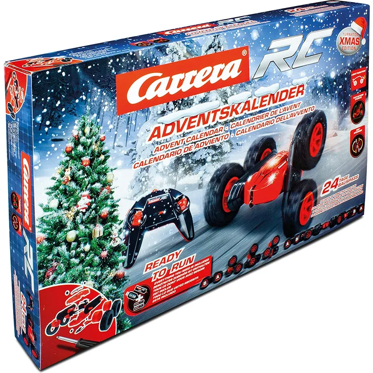 Carrera 'RC X-Mas Turnator' Adventskalender, rot/schwarz, ab 12 Jahren