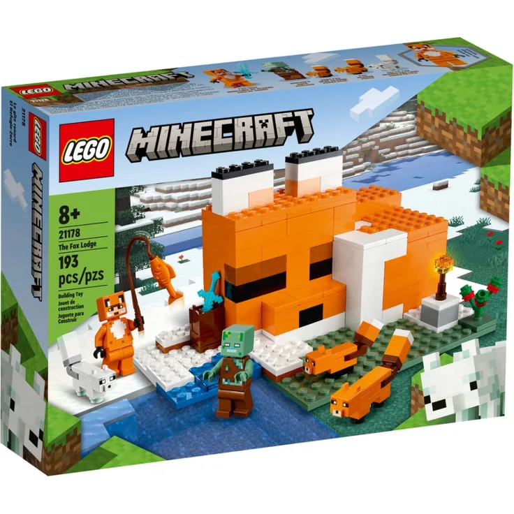 LEGO Minecraft 21178 'Die Fuchs-Lodge',193 Teile, ab 8 Jahren