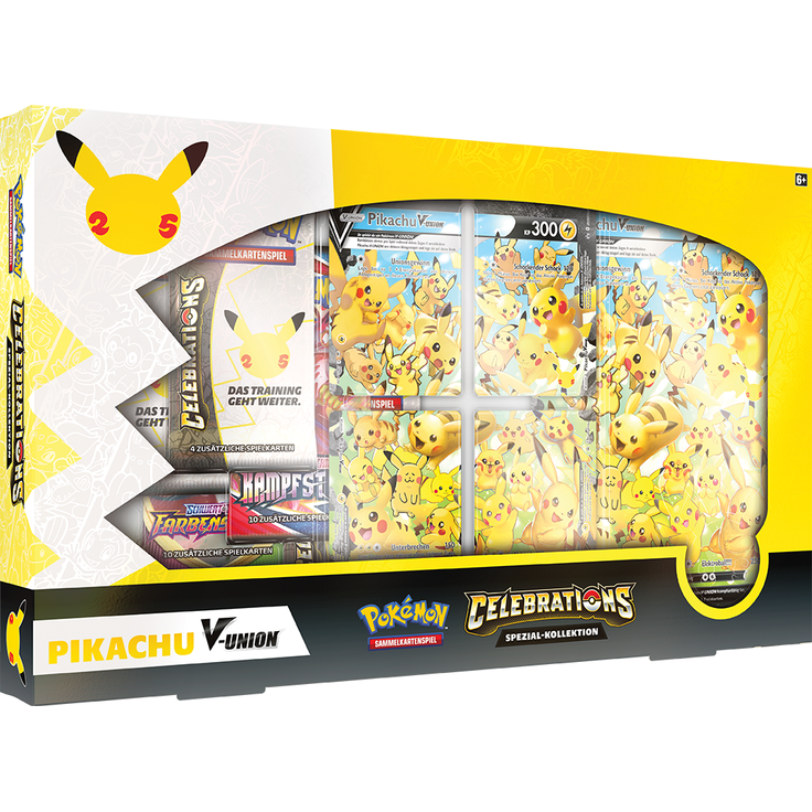Pokémon 'Pikachu V Union Kollektion' Sammelkarten, ab 6 Jahren, deutsch, 25th Anniversary