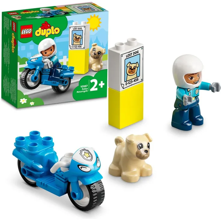 LEGO DUPLO 10967 'Polizeimotorrad', 5 Teile, ab 2 Jahren