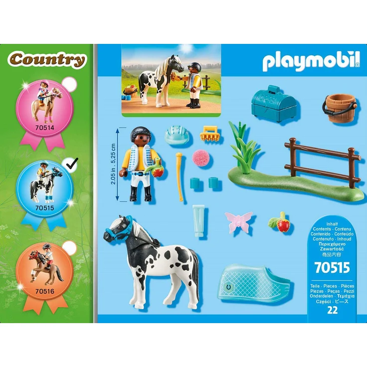 Playmobil Country 70515 'Sammelpony "Lewitzer"', 22 Teile, ab 4 Jahren – Bild 4