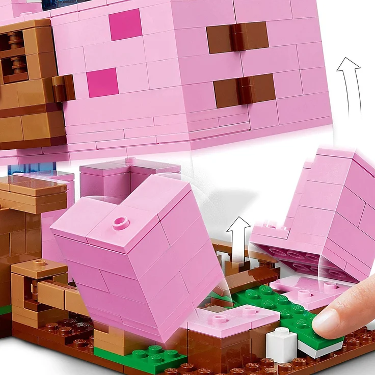LEGO Minecraft 21170 'Das Schweinehaus', 490 Teile, ab 8 Jahren – Bild 5