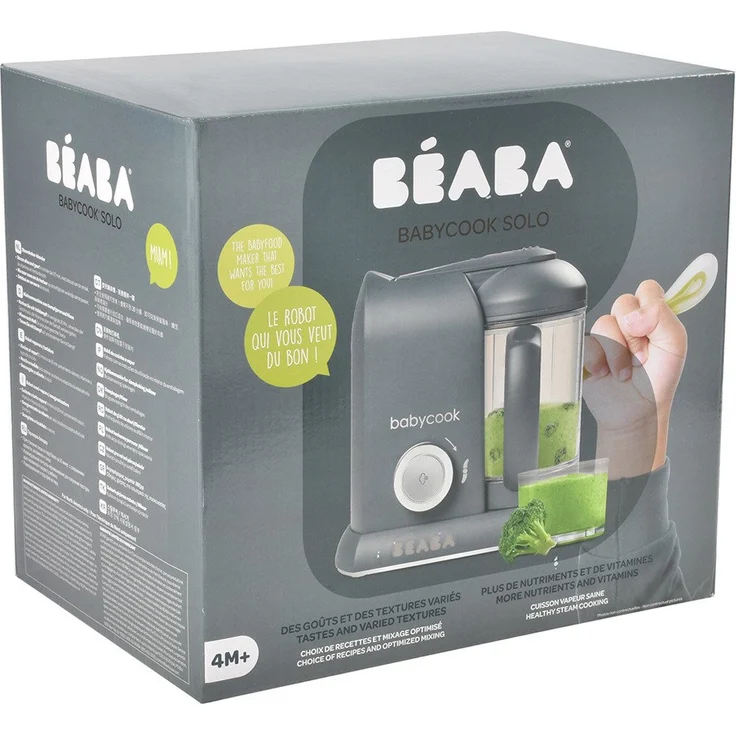Béaba 'Solo' Babynahrungszubereiter 4 in 1 Dark Grey, 1100 ml Fassungsvermögen – Bild 7